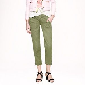 J. Crew Favorite Fit Capris Army Green